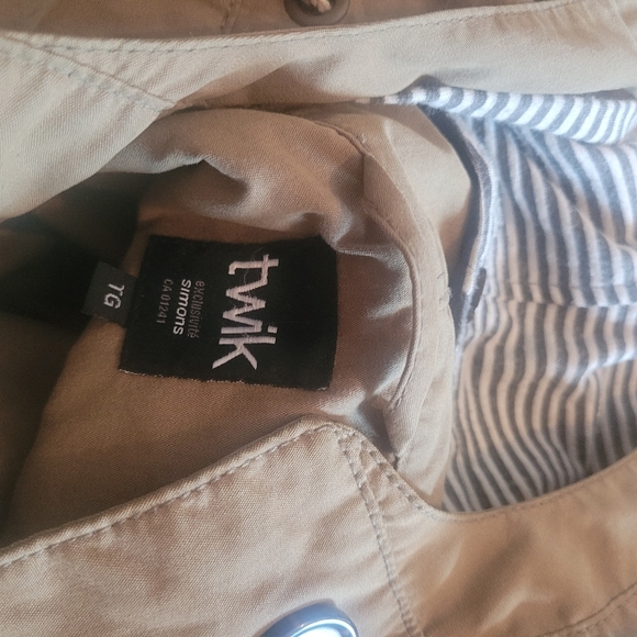 Twik Womens Tan Utility Hooded Jacket Sz.XL - Picture 7 of 7